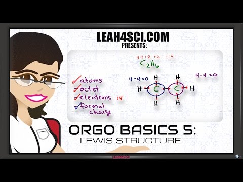 Lewis Structure for Organic Chemistry Molecules Orgo Basics 5