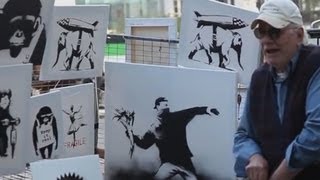 Banksy sets up stall in NYC, sells art for $60