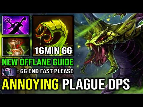NEW Pro Offlane Venomancer Guide - 1st ITEM Spirit Vessel 16Min GG Annoying Plague Ward DPS Dota 2
