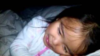 Meliah singing rock a bye baby