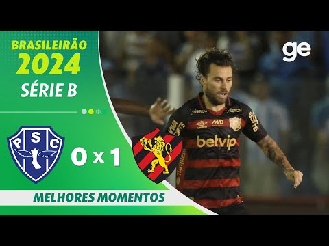 Gols e lances de Paysandu x Sport