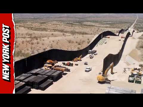 Aerial Shots of Trump's New Border Wall in Arizona