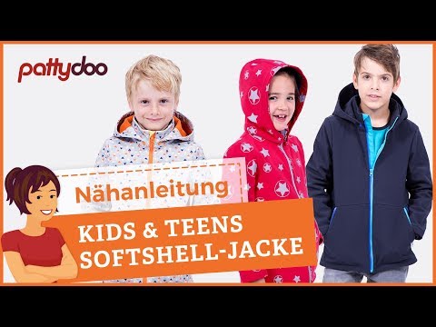 Softshelljacke für Kinder nähen - Anleitung Reißverschlusstaschen + Tunnelzug-Saum
