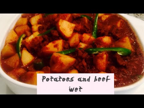 How To Make  Spicy  Potatoes and Beef /Habesha Food/