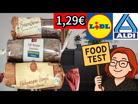 Tree trunk marzipan nougat in the Christmas - Food Test 🎄 Aldi vs Lidl in comparison