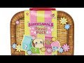Squeezamals Picnic Pack with 5 Mystery Plush Unboxing Toy Review