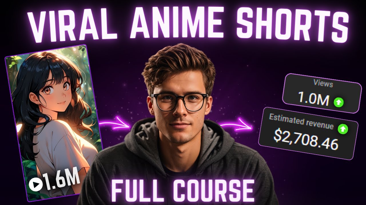 How I Make Viral MONETIZABLE Anime Shorts - FULL COURSE ($900/Day)