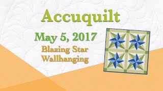 Accuquilt May "Blazing Star Wallhanging"