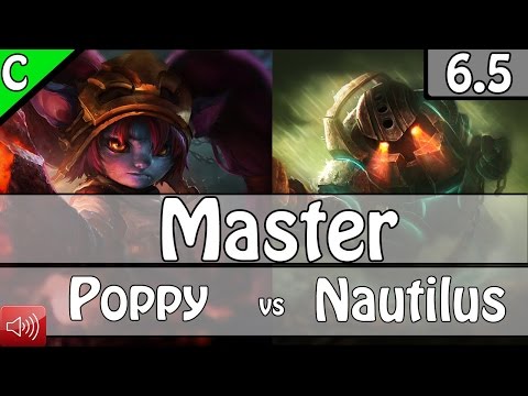 C9 Impact POPPY vs NAUTILUS Top - Patch 6.24 KR Flex Rank