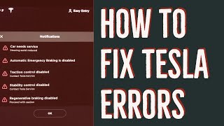 How to fix tesla error messages Tesla hard reset to the rescue!