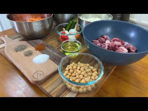 Traditional Uzbek plov, how to cook,  recipe pilof, pilaf, cast iron lamb . Delicious rice on fire.