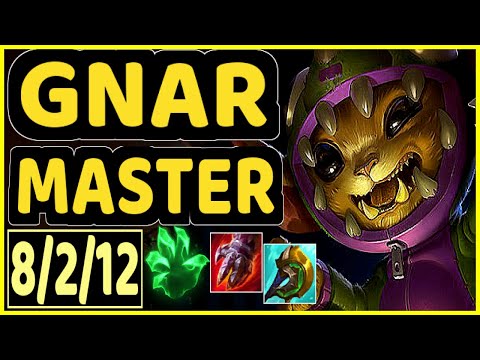 PHAXI (GNAR) - 8/2/12 KDA GAMEPLAY - EUW Ranked MASTER