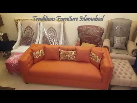 Orange Sofa Set