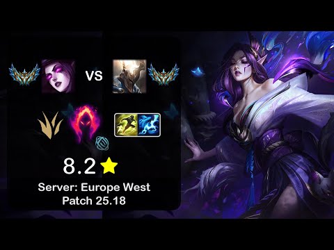 Morgana Jungle vs Pantheon - EUW Challenger - Patch 25.18