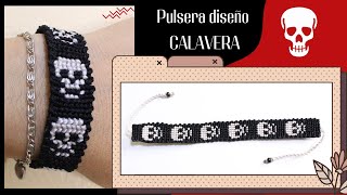 How to make a macrame skull bracelet (Step by Step) | Macrame thread tutorial