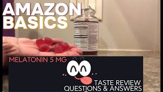 AMAZON BASICS MELATONIN GUMMIES REVIEW
