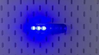 PROFI SLIM výstražné LED svetlo vonkajšie, modré, 12-24V, ECE R10