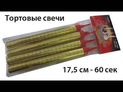 Video Lumânări pentru torta