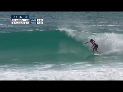 Malia Manuel Hacks Apart Snapper for 9.10 at Roxy Pro