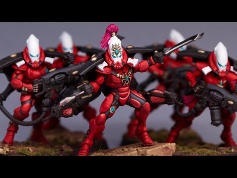How to Paint the new WARP SPIDERS! | Eldar Aspect Warriors | Aeldari 40k