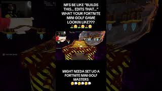 HOLE 1 WAS HUMBLING 😭 #fortnite #fortnitecreative #fort #golf #minigolf #gaming #gameplay #FY #FYP
