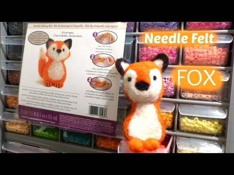 Needle Felting For The First Time! DIY Fox Kit