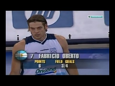 Fabricio Oberto 19 puntos vs Brasil | Cuartos de Final Indianapolis 2002