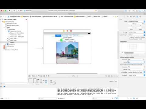 Xcode tutorial: UIStackView example using Interface Builder