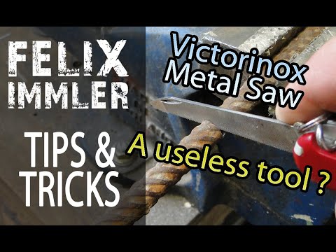 10 Uses of the Victorinox metal saw and metal file / Swiss Army Knife Tips & Tricks (33/40)