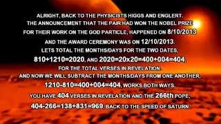 9 23 2015, THE POPE, CERN AND THE GOD PARTICLE, ILLUMINATI RITUALS