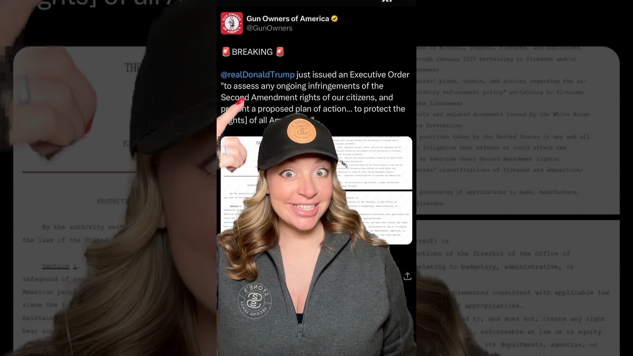 Trump FINALLY Makes 2A Executive Order ! #2ndamendment #shortsvideo #shortsfeed #shorts