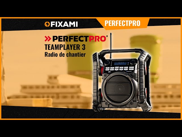 PerfectPro TP3 Radio de chantier - FM RDS / DAB+ - Entrée AUX - Bluetooth - Fonctionne sur secteur et sur batterie-image