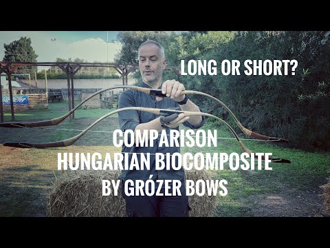Comparison: Hungarian Biocomposite long vs. short by Grózer Bows