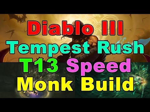 Sunwuko's Tempest Rush T13 Speedfarm Monk Build for Diablo 3 (2.6.1)