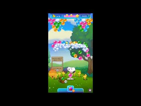 Snoopy Pop Bubble Shooter Level 27 by Jam City Gameplay