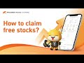 How to claim your free stocks?