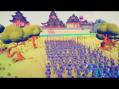 100x MEDIEVAL SOLDIER RAID SAMURAI CASTLE - Totally Accurate Battle Simulator TABS