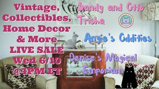 Exclusive Live Sale Incredible Deals on Unique Vintage Home Décor | Jun 10 @4pm et (1pm pt)