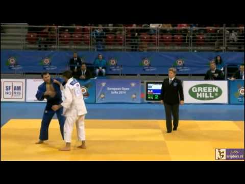 Judo 2014 Europea Open Sofia: Pollack (ISR) - Shershan (BLR) [-66kg] final