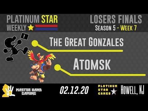PSW S5:W7 - The Great Gonzales (Sheik, Game & Watch) Vs. Atomsk (Banjo) - Losers Finals