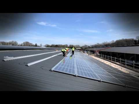 Large solar PV panel install