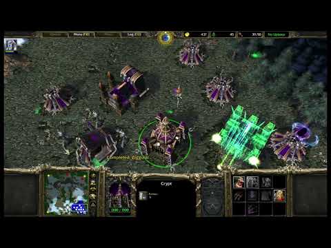 Warcraft 3 Harrow 1v1 Gameplay Walkthrough #5 Undead Vs Orcs Computer