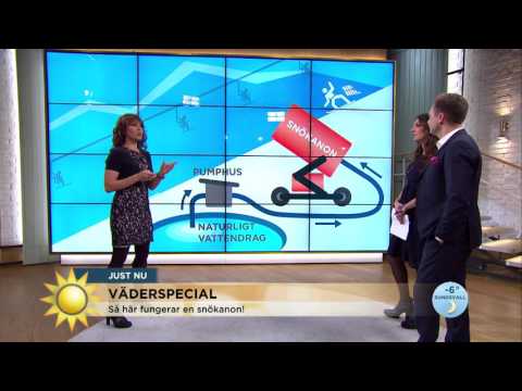 Väderspecial: Så fungerar konstgjord snö - Nyhetsmorgon (TV4)