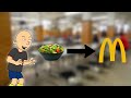 Classic Caillou Changes School Lunch Menu To Mcdonald S And Gets Grounded