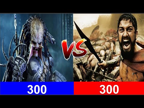 predator Vs 300 spartans (1 vs 1) - Ultimate Epic Battle Simulator