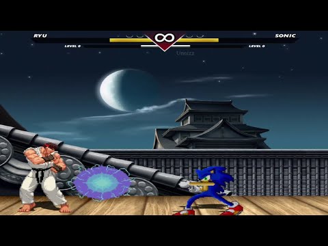 Ryu VS Sonic I HIGH LEVEL EPIC FIGHT!!