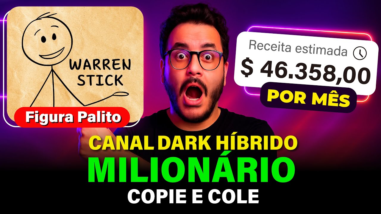 Clonei um Canal Dark Híbrido milionário em 30 minutos