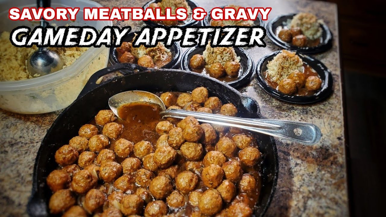 Savory Meatball-and-Onion Gravy Recipe | Appetizer | Ray Mack's Kitchen and Grill