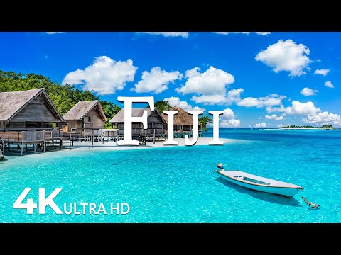 FLYING OVER FIJI (4K UHD) - Relaxing Music Along With Beautiful Nature Videos - 4K Video ULTRA HD