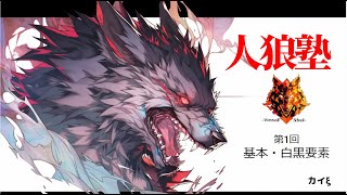 【人狼塾1】基礎・白黒要素【全4回で初心者から中級者へ】